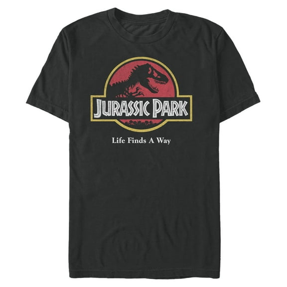 Mens Jurassic Park Distressed Logo T Shirt