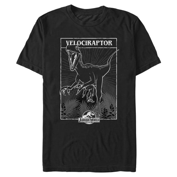 Mens Jurassic World Velociraptor Tarot T Shirt