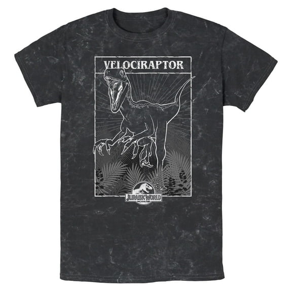 Mens Jurassic World Velociraptor Tarot T Shirt