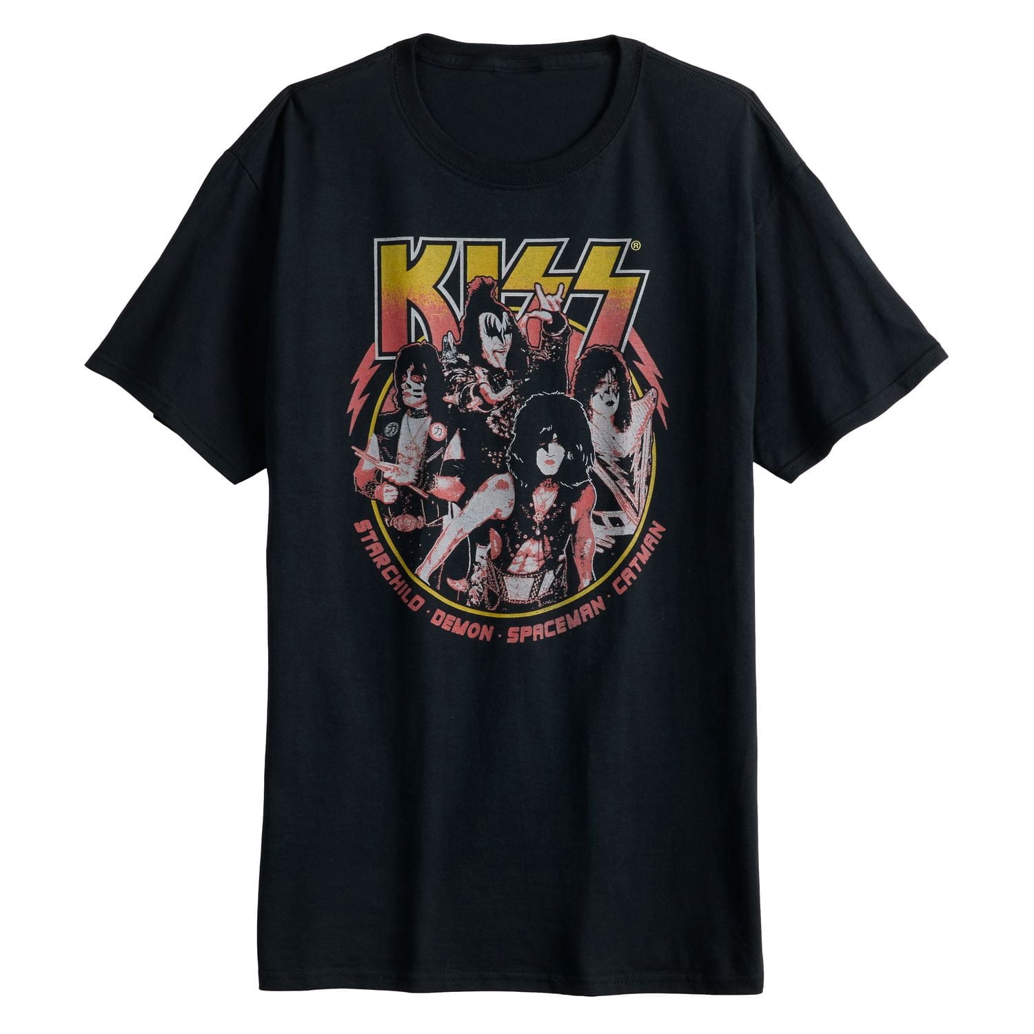 Mens-KISS-Rock-Retro-Logo-Band
