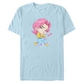 thumbnail image 1 of Mens KPop Demon Hunters Chibi Romance Heart T Shirt, 1 of 4