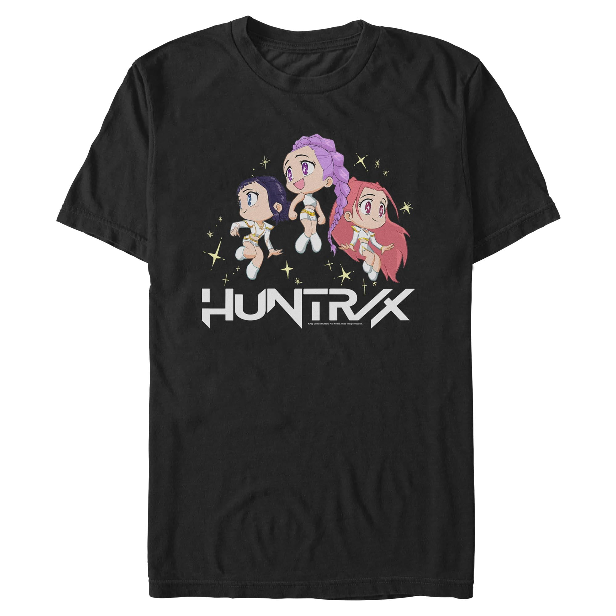 Mens KPop Demon Hunters Chibi Trio Huntrix T Shirt - Walmart.com
