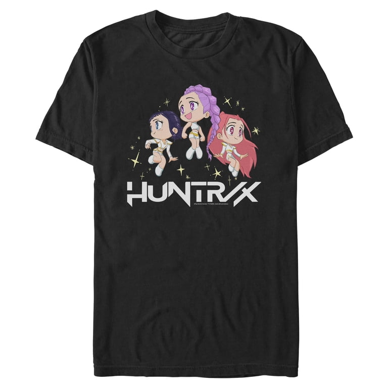 Mens KPop Demon Hunters Chibi Trio Huntrix T Shirt - Walmart.com