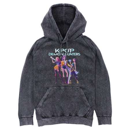 Mens KPop Demon Hunters Girls Group Shot Lightweight Hoodie