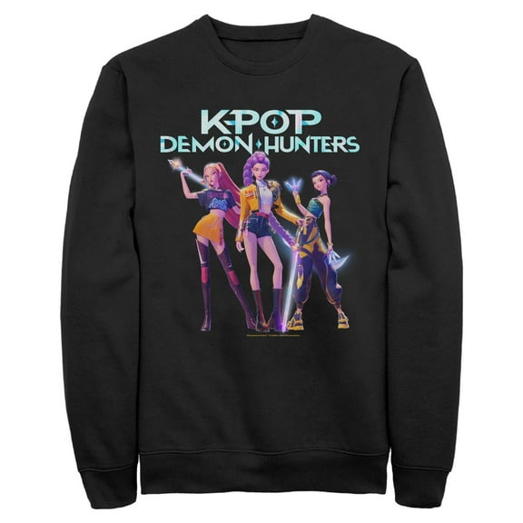 Mens KPop Demon Hunters Girls Group Shot Sweatshirt