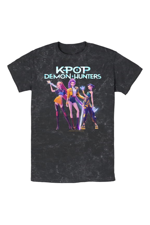 Mens KPop Demon Hunters Girls Group Shot T Shirt