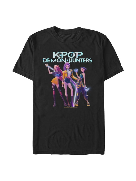 Mens KPop Demon Hunters Girls Group Shot T Shirt
