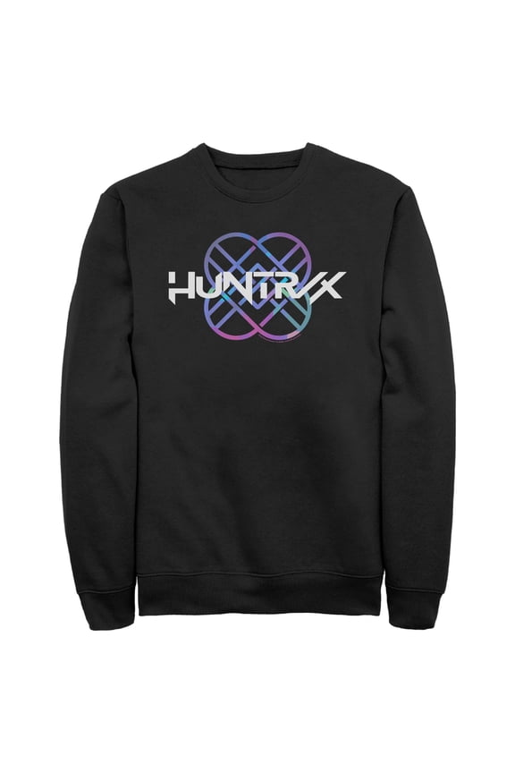 Mens KPop Demon Hunters Huntrix Holographic Logo Sweatshirt