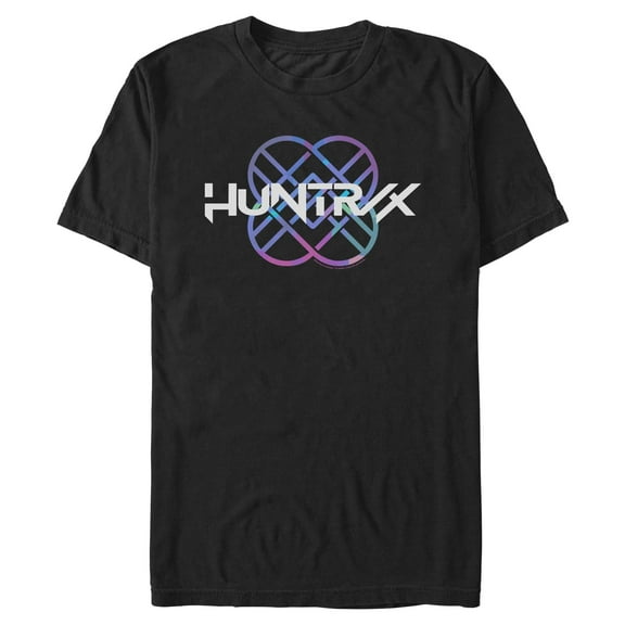 Mens KPop Demon Hunters Huntrix Holographic Logo T Shirt