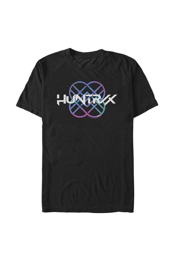 Mens KPop Demon Hunters Huntrix Holographic Logo T Shirt