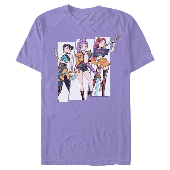 Mens KPop Demon Hunters Huntrix Manhwa Style T Shirt