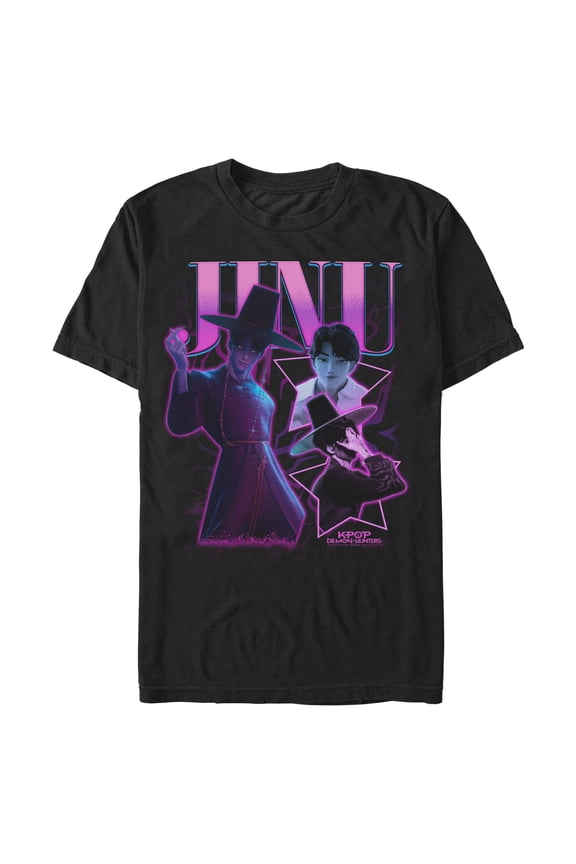 Mens KPop Demon Hunters Jinu Saja Collage T Shirt