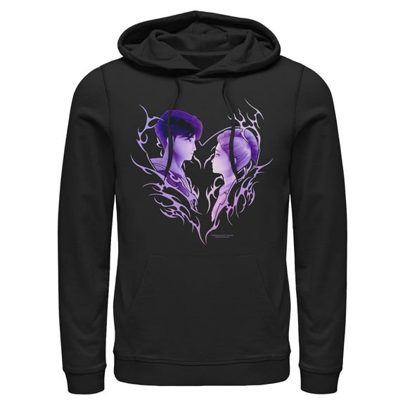 Mens KPop Demon Hunters Jinu and Rumi Love Lightweight Hoodie