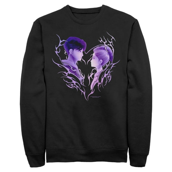 Mens KPop Demon Hunters Jinu and Rumi Love Sweatshirt