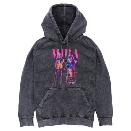 Mens KPop Demon Hunters Mira Super Star Logo Lightweight Hoodie