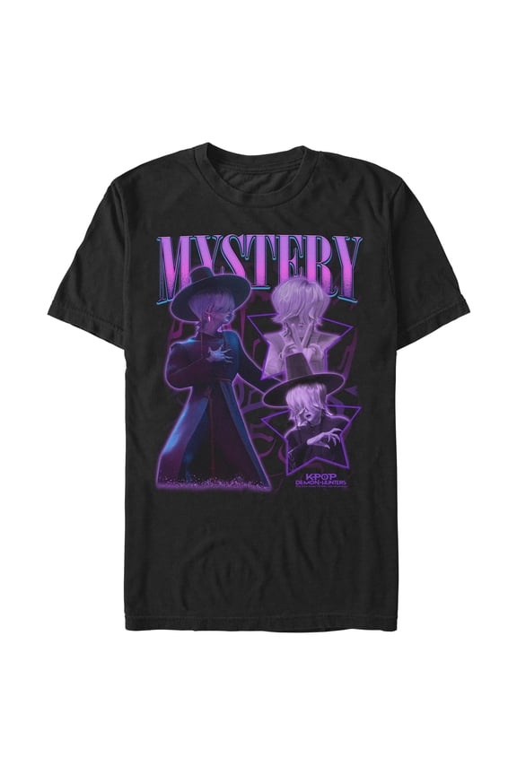 Mens KPop Demon Hunters Mystery Saja Collage T Shirt