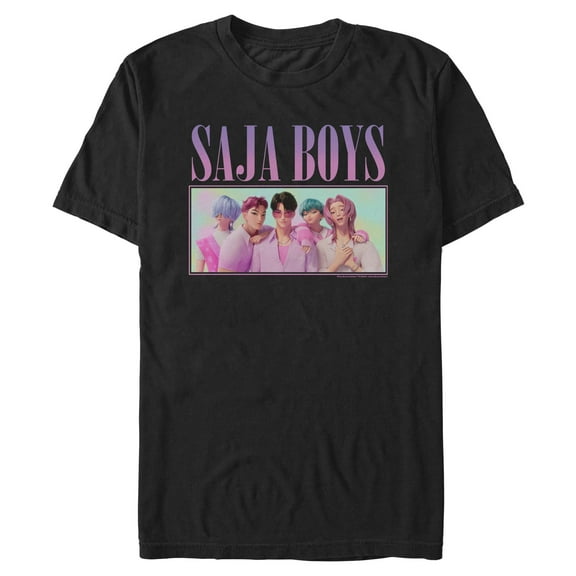 Mens KPop Demon Hunters Saja Boys Group Shot T Shirt