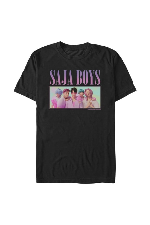 Mens KPop Demon Hunters Saja Boys Group Shot T Shirt