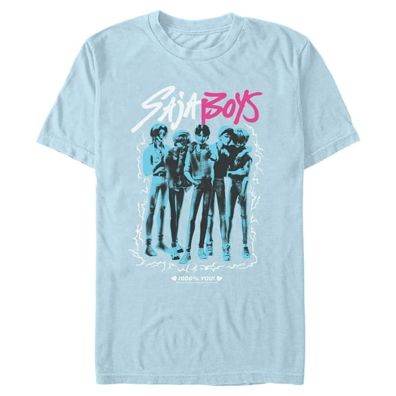 Mens KPop Demon Hunters Saja Boys Portrait T Shirt