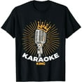 thumbnail image 1 of Mens Karaoke King Shirt for Singers and Music Makers Karaoke T-Shirt mens t shirt，black，women，funny，misfits，men，journey, 1 of 4