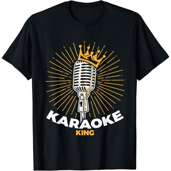 Mens Karaoke King Shirt for Singers and Music Makers Karaoke T-Shirt mens t shirt,black,women,funny,misfits,men,journey