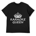 thumbnail image 1 of Mens Karaoke Queen T-Shirt Black, 1 of 5