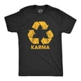 thumbnail image 1 of Mens Karma Recycler T Shirt Funny Motivational Positivity Universe Graphic Novelty Tee Graphic Tees, 1 of 9