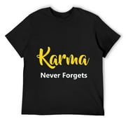 Mens Karma never forgets t shirt Black