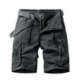 thumbnail image 1 of Mens Khaki Cargo Shorts, Classic Design, Multi - Pockets, Summer Daily & Outdoor Use, 1 of 5