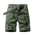thumbnail image 1 of Mens Khaki Cargo Shorts, Classic Design, Multi - Pockets, Summer Daily & Outdoor Use, 1 of 6