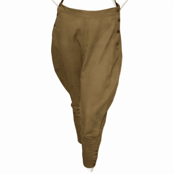 Mens Khaki Hunting Baggy Pants – Polo & Horse Riding Sports Trousers