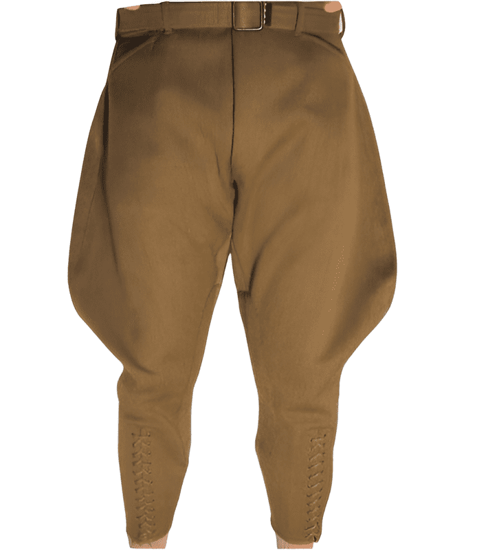 Mens Khaki Hunting Jodhpur Polo Baggy Trousers Equestrian Riding