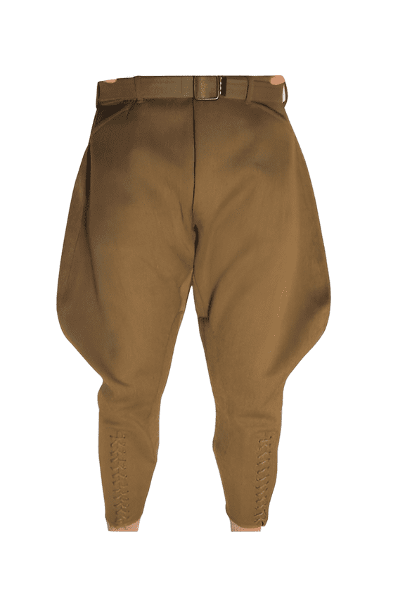 Mens Khaki Hunting Jodhpur Polo Baggy Trousers Equestrian Riding Pants