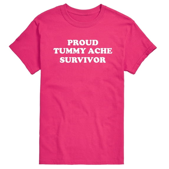 Instant Message - Tummy Ache Survivor - Men's Short Sleeve Graphic T-Shirt