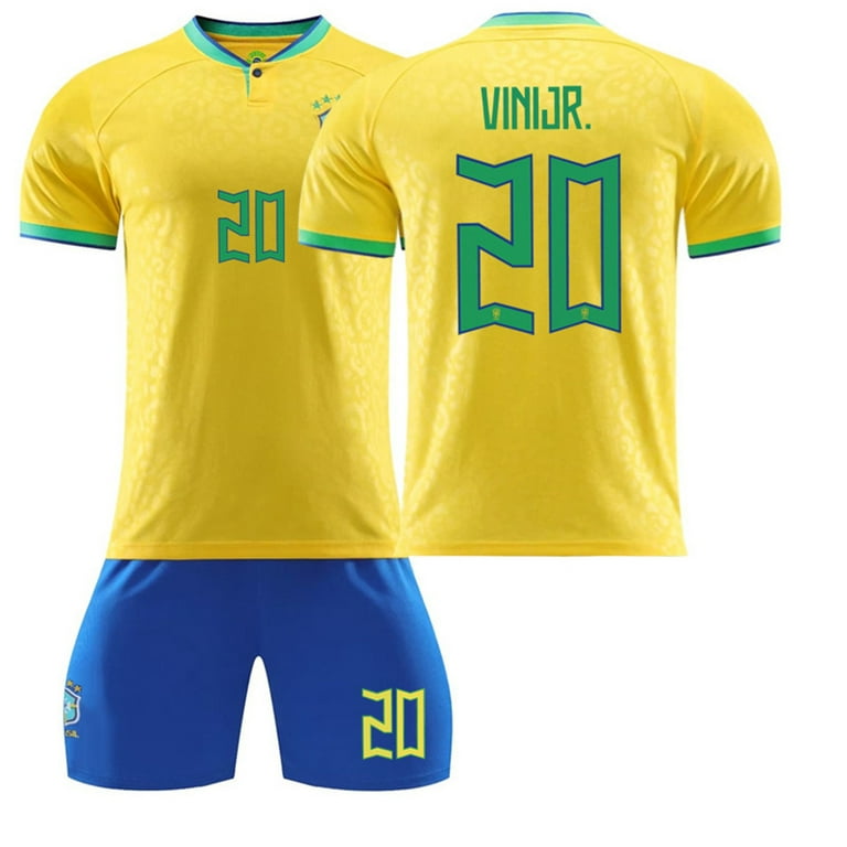 Mens/Kids 2022 Soccer Game Brazil Soccer #20 Jerseys Soccer Team Shirts 