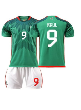 New Mexico Home 2024 Soccer Jersey Raul #9 World Cup 2022 edition.