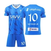 Mens/Kids 2023/2024 Al-Hilal Saudi Soccer Jersey #10 Fans Jerseys Football Team Shirts