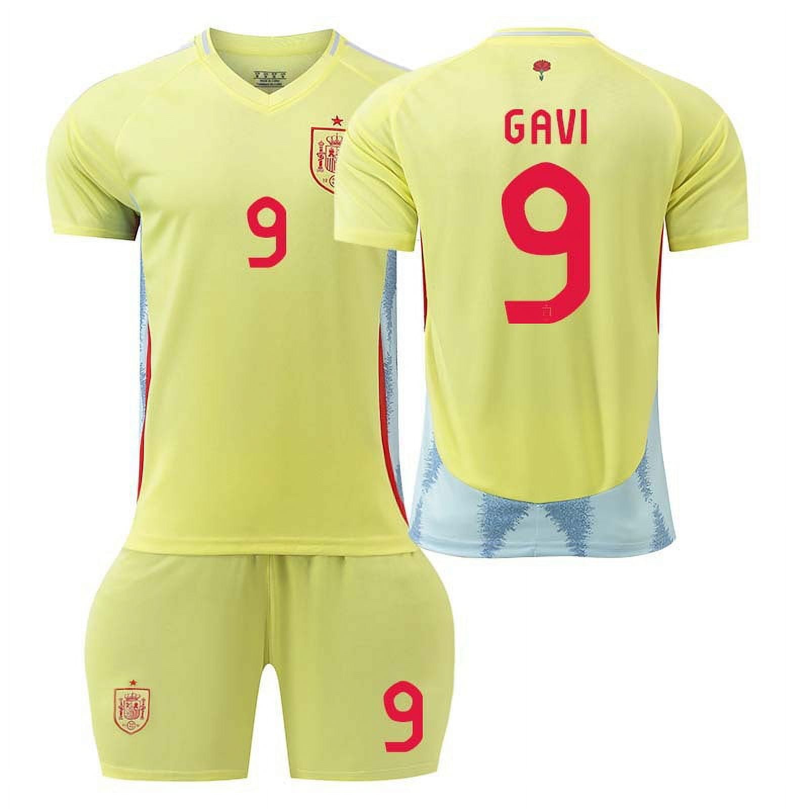 Mens/Kids 20242025 Soccer European Cup Fans 9 Gavi Jerseys Football Team Shirts