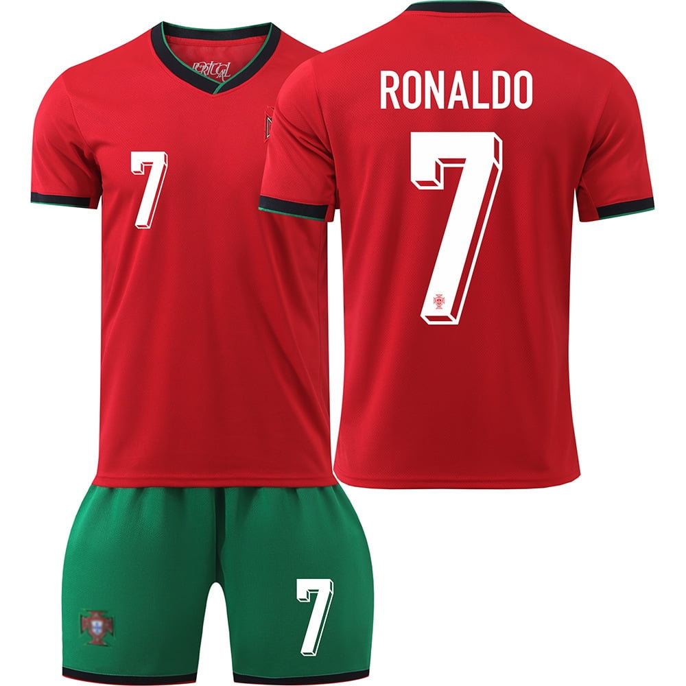 Mens/Kids 20242025 Soccer European Cup Portugal Fans 7 Ronaldo