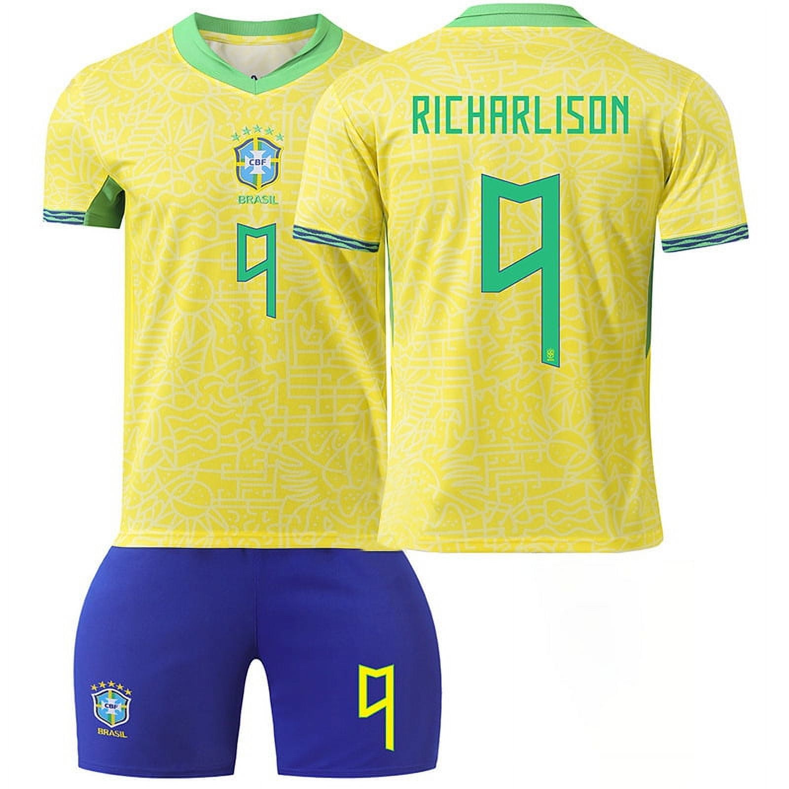 Mens/Kids 20242025 Soccer Game Brazil Soccer 9 Richarlison Jerseys