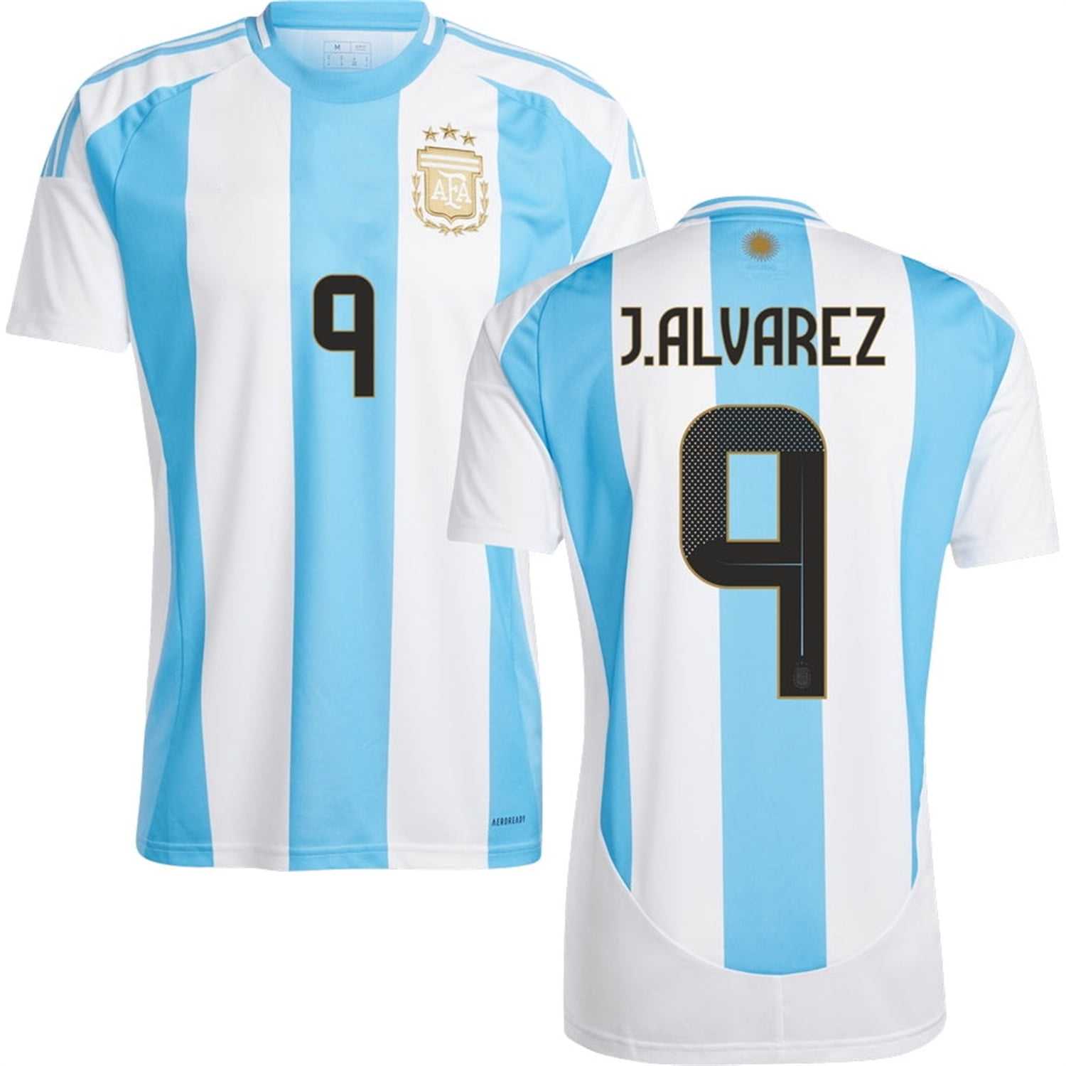Mens/Kids 2024 America Cup Soccer Game Argentina 9 J.Alvarez Soccer