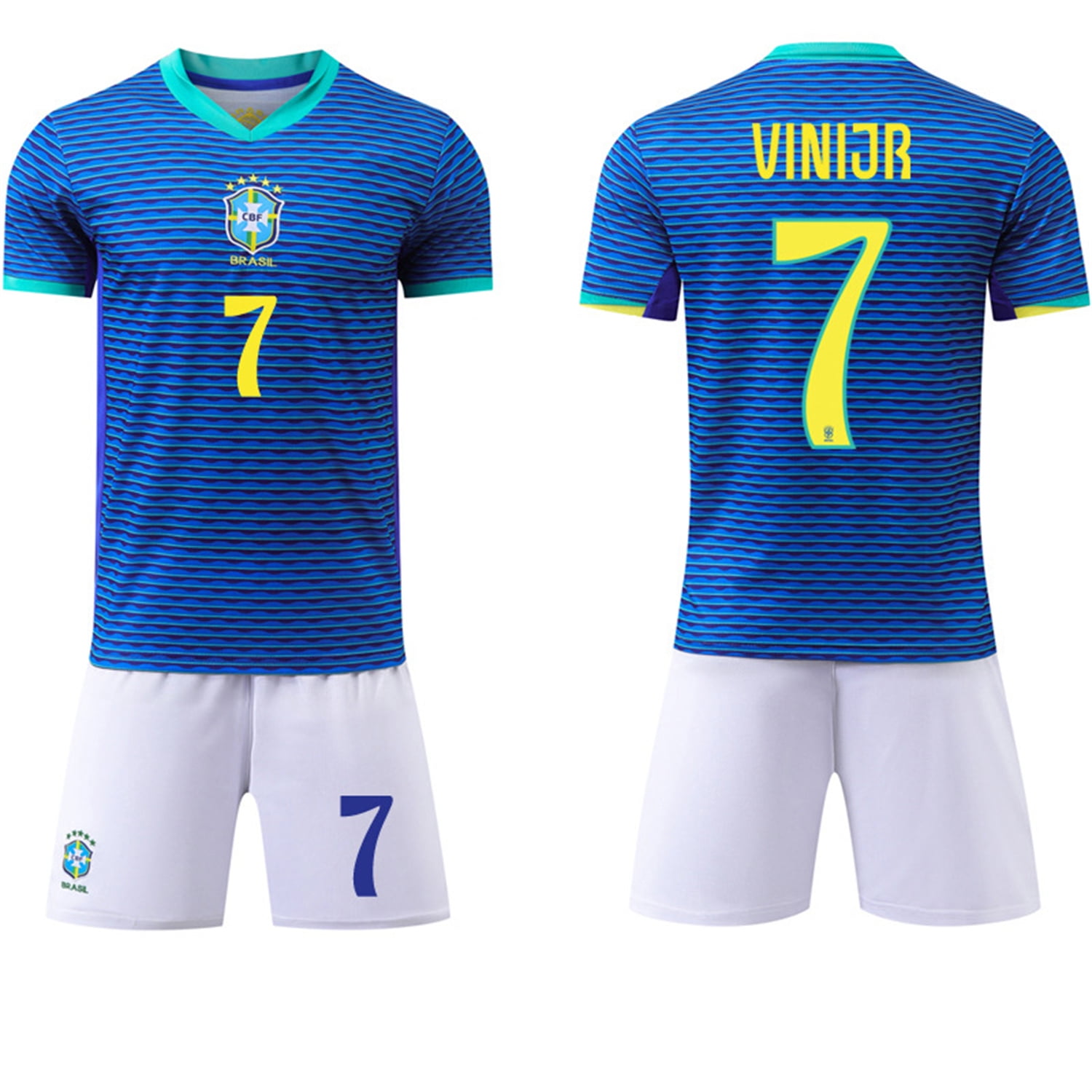 Mens/Kids 2024 America Cup Soccer Game Brazil 7 Vini Jr. Soccer