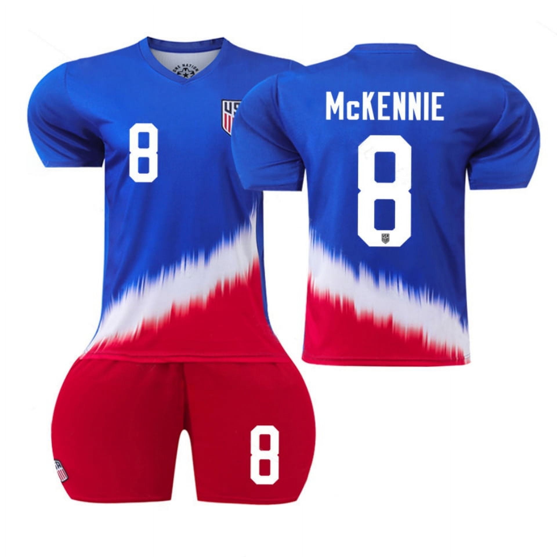 Mens/Kids 2024 America Cup Soccer Game USA 8 McKennie Soccer Jerseys