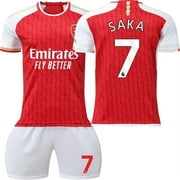 *** Mens/Kids 2024 New Soccer Activewear ARS #7 Saka Soccer Jerseys Fashion Sports T-Shirt Red