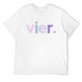 thumbnail image 1 of Mens Kids 4th Birthday Shirt Girl 4 Four Vier | German Geburtstag T-Shirt White Small, 1 of 5
