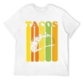 thumbnail image 1 of Mens Kids Retro Vintage Novelty Graphic Design Taco Youth T Shirt White 3XL, 1 of 5