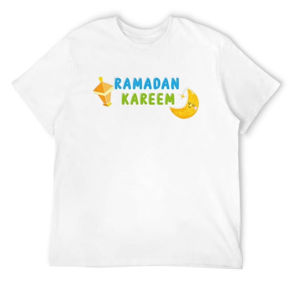Mens Kids Youth Kids Ramadan Kareem shirt for Kids Ramadan Month T-Shirt White Medium