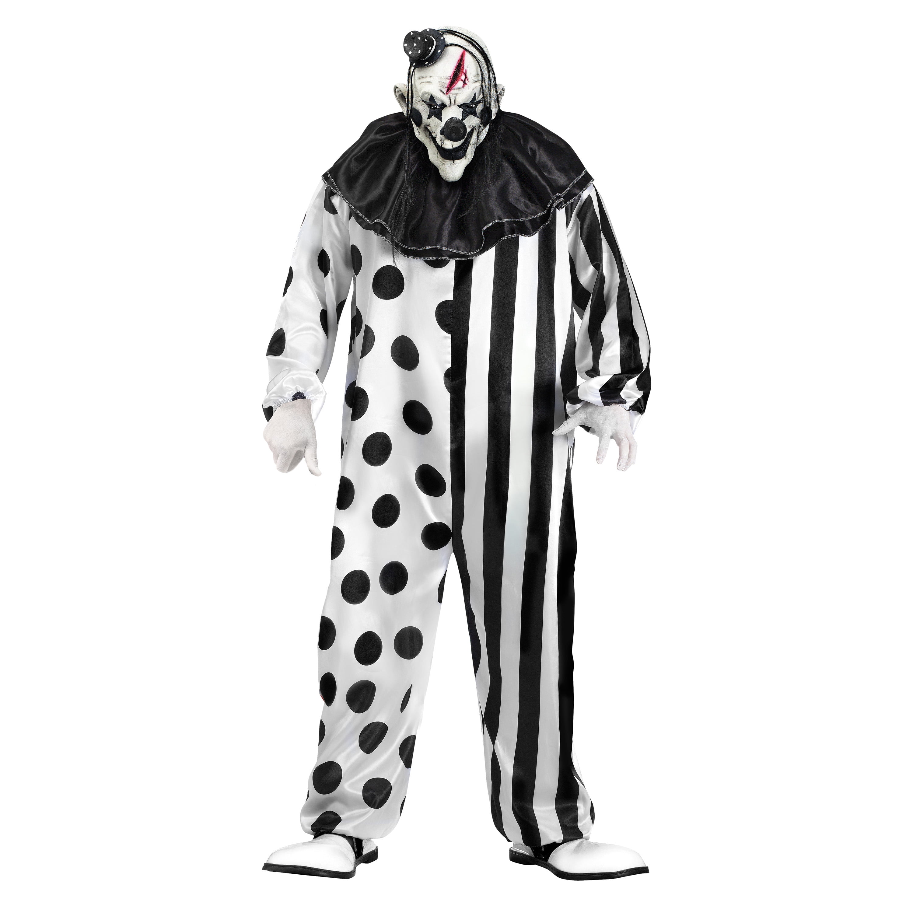 Mens Killer Clown Scary Halloween Costume, Fun World, Size XL - Walmart.com