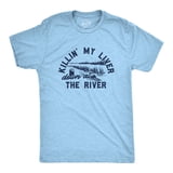 T Nature Sign Mens Killin My Liver Down At The River T Shirt Funny Nature Beer ...