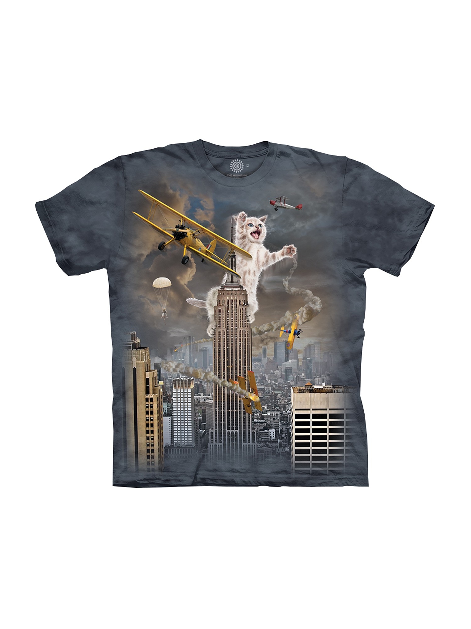 TAILAD T-Shirt Uomo/Donna Unisex 'King Kitten' - Vestibilità Comoda, 100% Cotone, Stampa Digitale - Taglia Unica